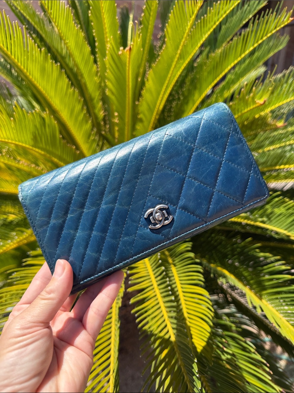 CHANEL Coco Boy Flap Long Wallet